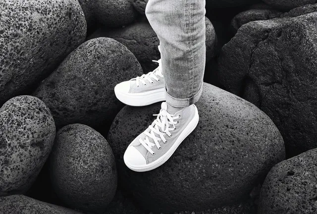 Shoes on Rocks